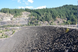Cougar Dam sits across the McKenzie River