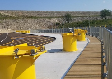 Tuttle Creek Lake stilling basin construction nears completion