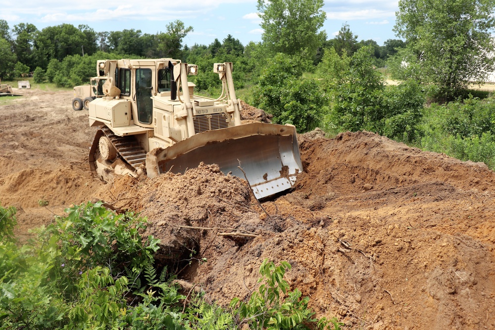 950th Engineer Company Soldiers latest to work on troop project for Fort McCoy DPW area