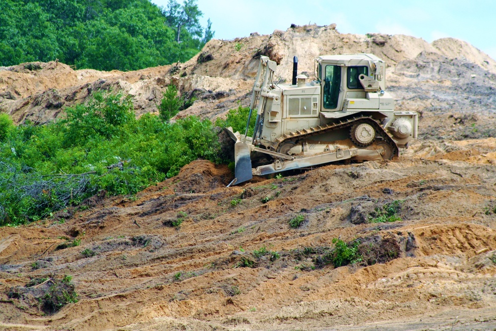 950th Engineer Company Soldiers latest to work on troop project for Fort McCoy DPW area