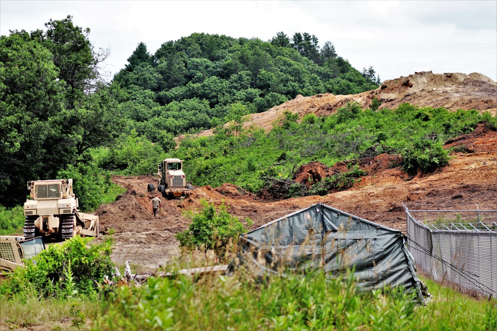 950th Engineer Company Soldiers latest to work on troop project for Fort McCoy DPW area