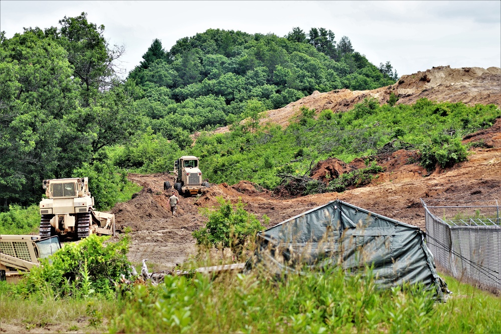 950th Engineer Company Soldiers latest to work on troop project for Fort McCoy DPW area