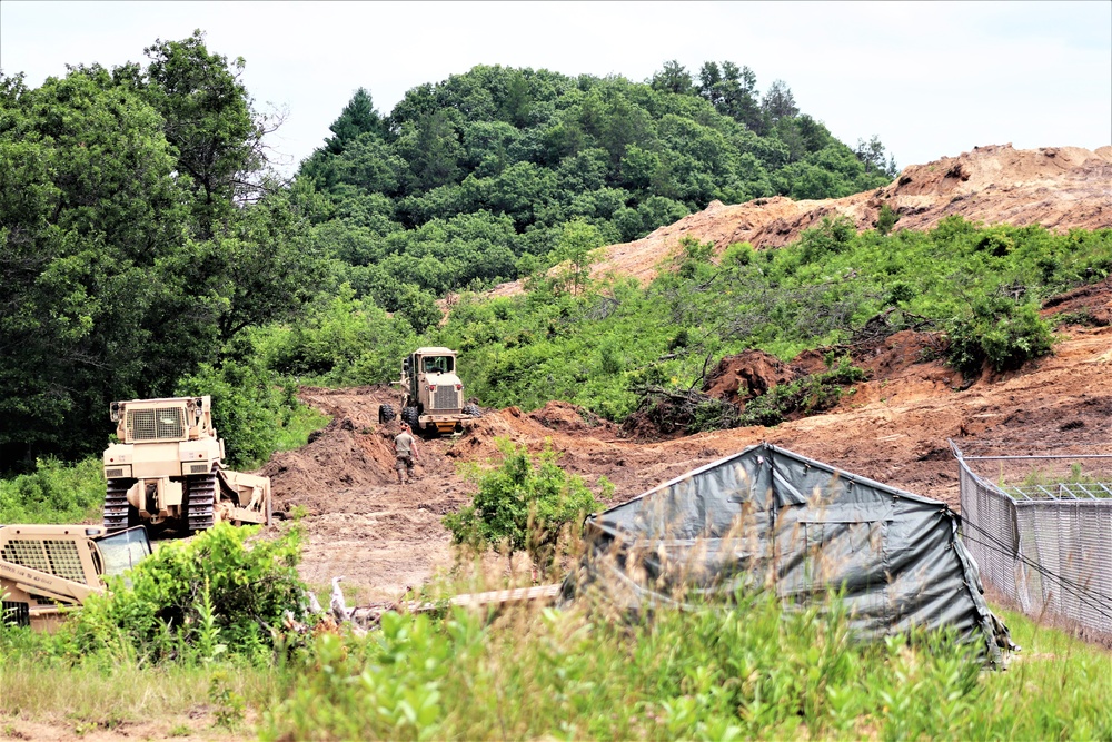 950th Engineer Company Soldiers latest to work on troop project for Fort McCoy DPW area