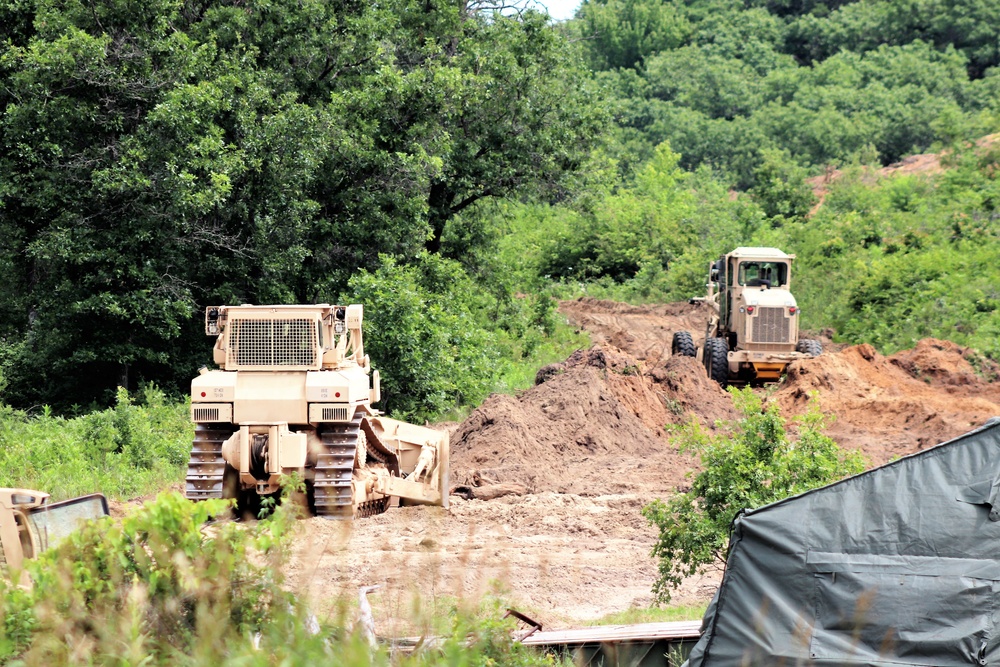 950th Engineer Company Soldiers latest to work on troop project for Fort McCoy DPW area