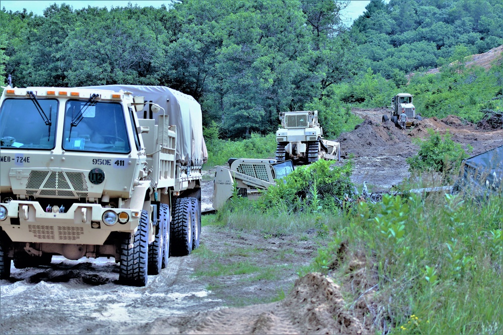 950th Engineer Company Soldiers latest to work on troop project for Fort McCoy DPW area