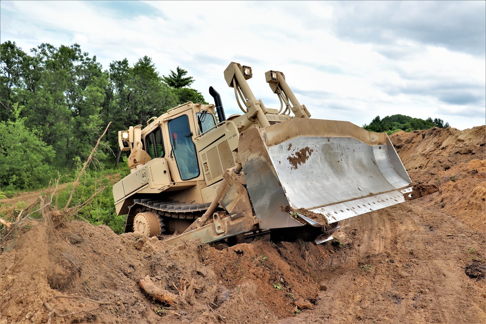950th Engineer Company Soldiers latest to work on troop project for Fort McCoy DPW area