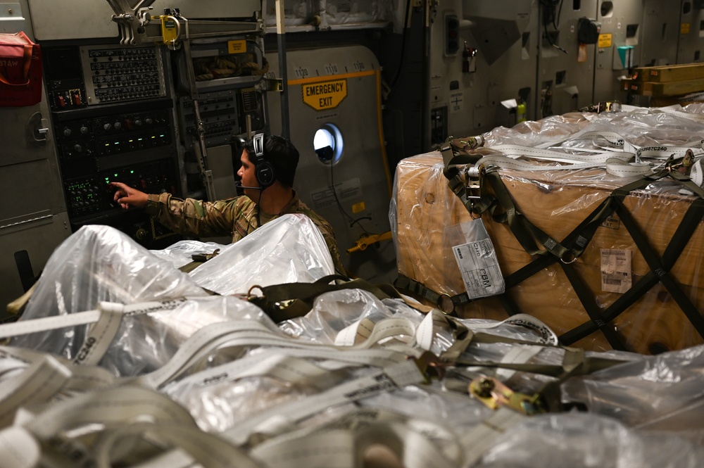 701st AS delivers field hospital to Suriname