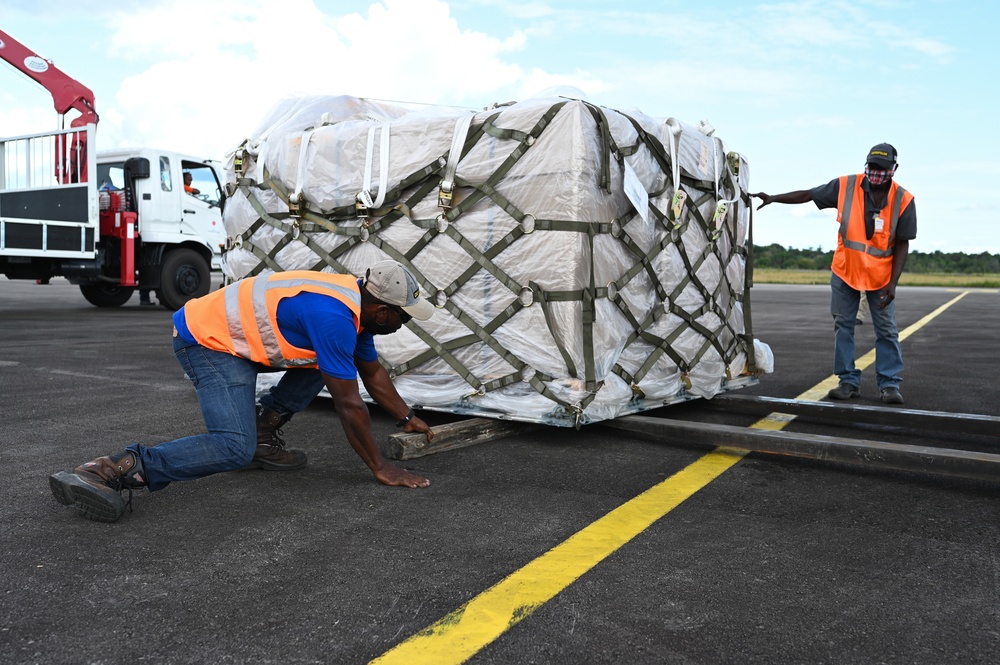 701st AS delivers field hospital to Suriname