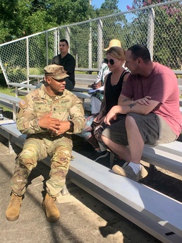 Walking town hall opens lines of communication between leadership and on-post housing residents