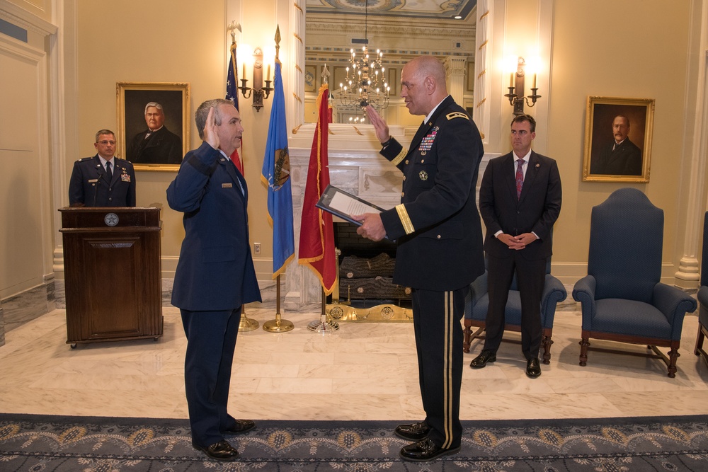 Former 137th SOW Vice Commander promotes to brigadier general