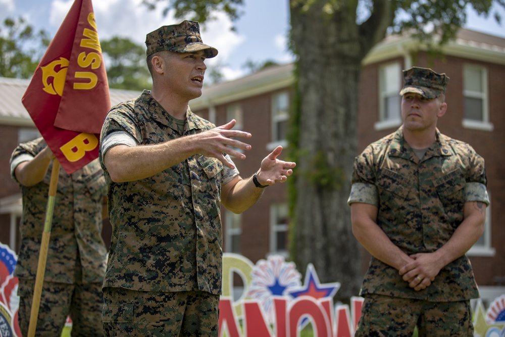 SSgt Stefanowicz unit send off before leaving to Japan