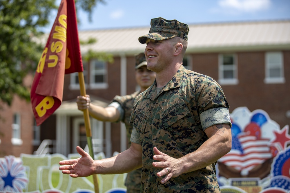 SSgt Stefanowicz unit send off before leaving to Japan