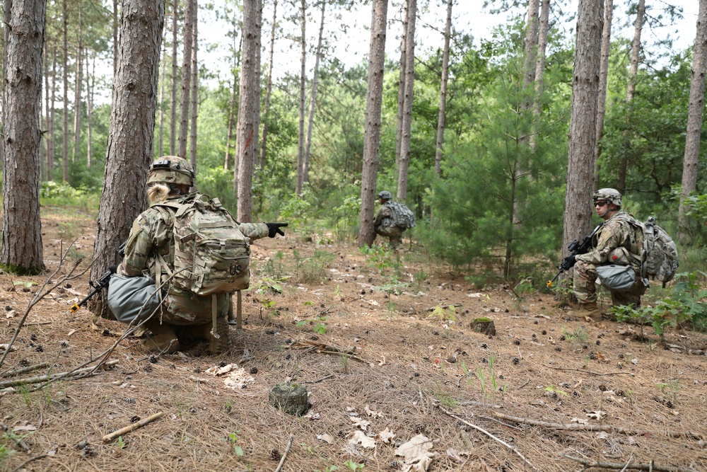 Soldiers of the 16th Psychological Operations Battalion conduct react to contact training