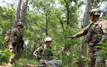 Soldiers of the 16th Psychological Operations Battalion conduct react to contact training