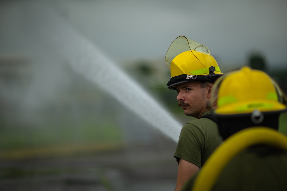 Crash Fire Rescue Conducts training during Eagle Wrath