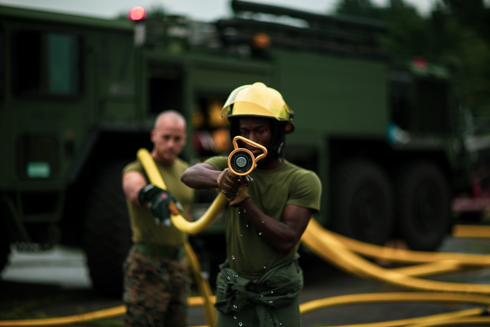 Crash Fire Rescue Conducts training during Eagle Wrath