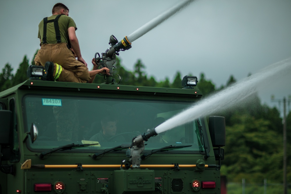 Crash Fire Rescue Conducts training during Eagle Wrath