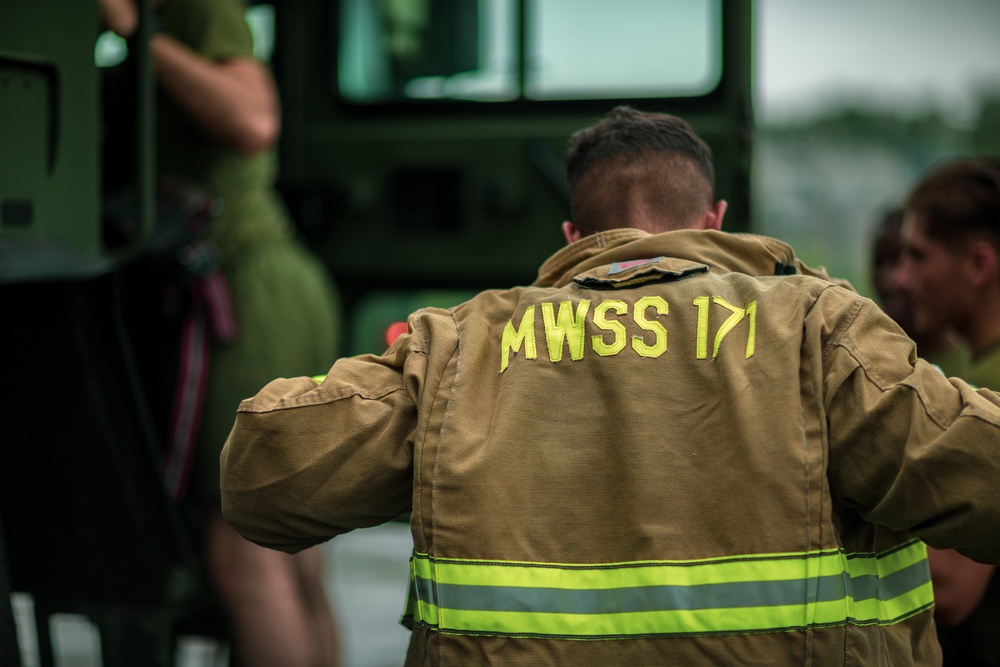 Crash Fire Rescue Conducts training during Eagle Wrath