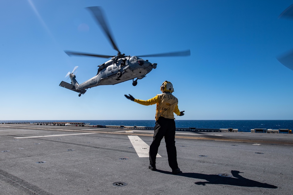 USS America (LHA 6) Conducts Flight Operations During Exercise Talisman Sabre 21
