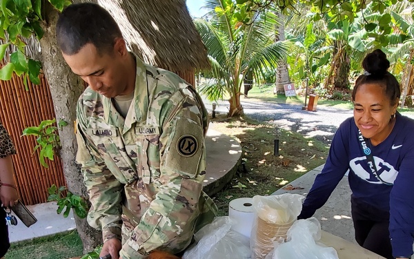 Task Force Oceania Pacific Augmentation Team-Tonga Learns from Tongan BYU-Hawaii Students
