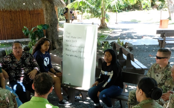 Task Force Oceania Pacific Augmentation Team-Tonga Learns from Tongan BYU-Hawaii Students