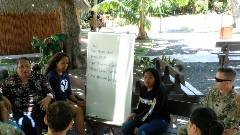 Task Force Oceania Pacific Augmentation Team-Tonga Learns from Tongan BYU-Hawaii Students