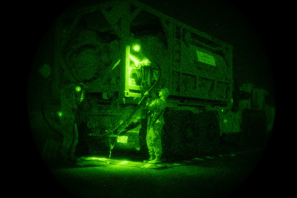 Talisman Sabre 21 | Marines with 3D Transportation Battalion conduct night refueling operations