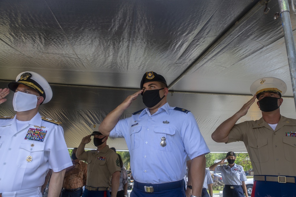 MCB Camp Blaz senior leaders pay respect during memorial service in Inalåhan