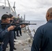 Sailors conduct M4 weapons familiarization aboard USS Rafael Peralta (DDG 115)