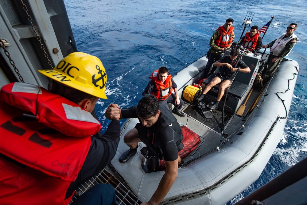 USS Carl Vinson (CVN 70) Conducts Boat Operations