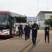 U.S. women's Olympic fencing team departs Iwakuni City