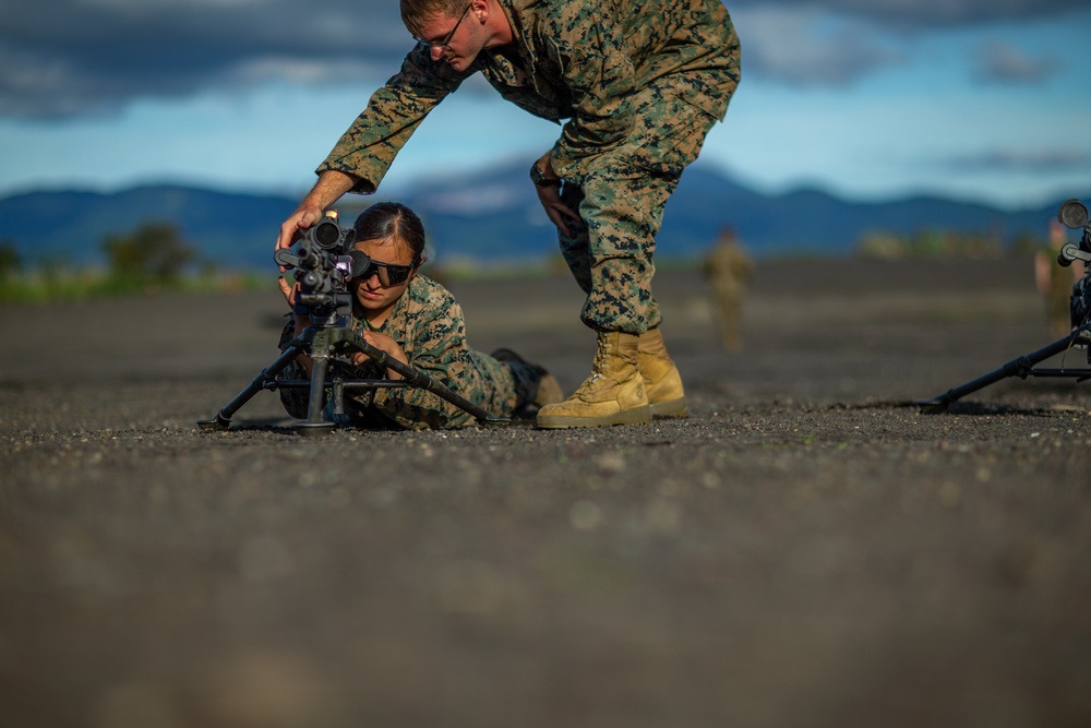 MWSS-171 Conducts a Machine Gun Range during Eagle Wrath 21