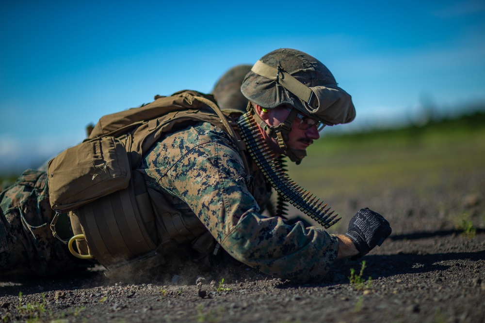 MWSS-171 Conducts a Machine Gun Range during Eagle Wrath 21