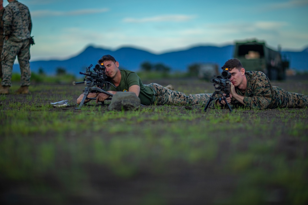 MWSS-171 Conducts a Machine Gun Range during Eagle Wrath 21