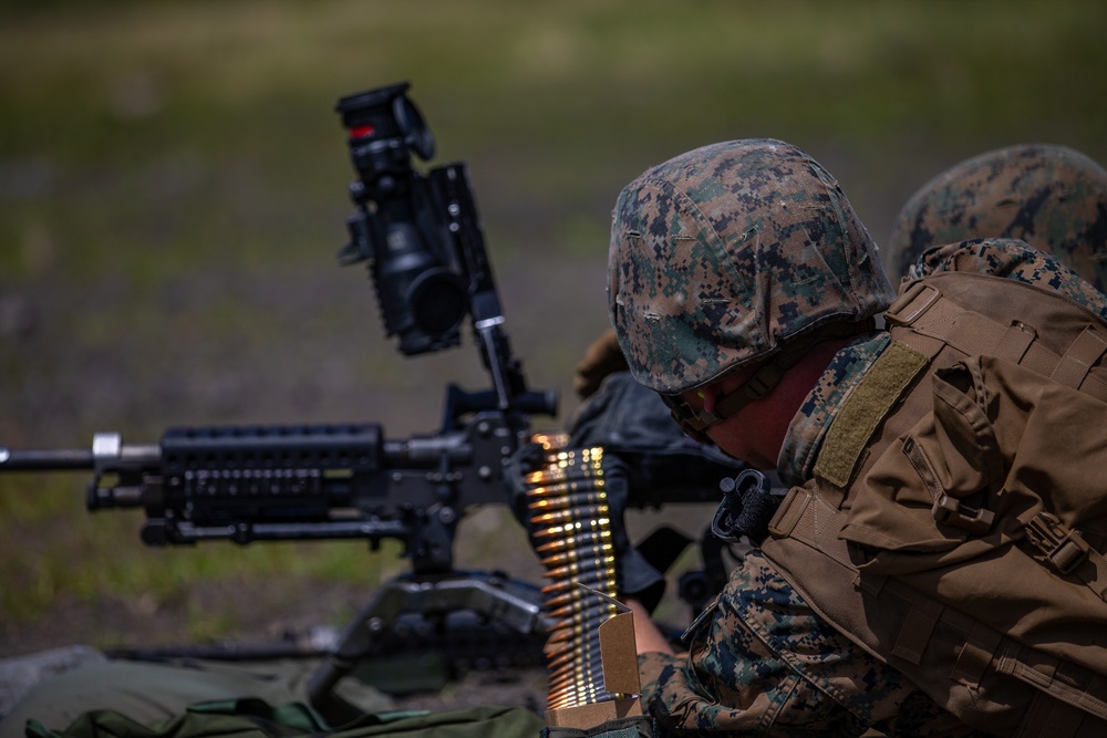 MWSS-171 Conducts a Machine Gun Range during Eagle Wrath 21