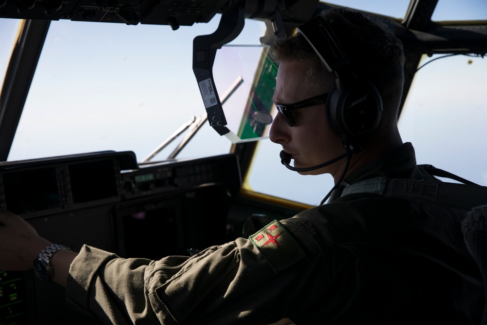 Talisman Sabre 21: U.S. Marines with VMGR-152 conduct Aerial Refueling with F-35B
