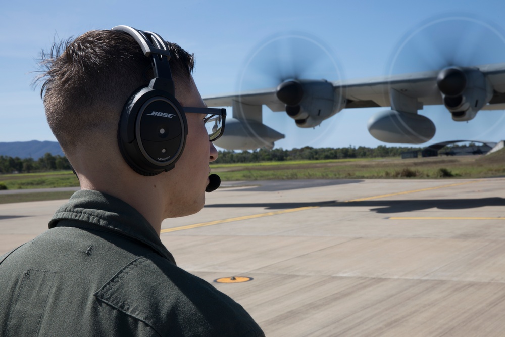 Talisman Sabre 21: U.S. Marines with VMGR-152 conduct Aerial Refueling with F-35B