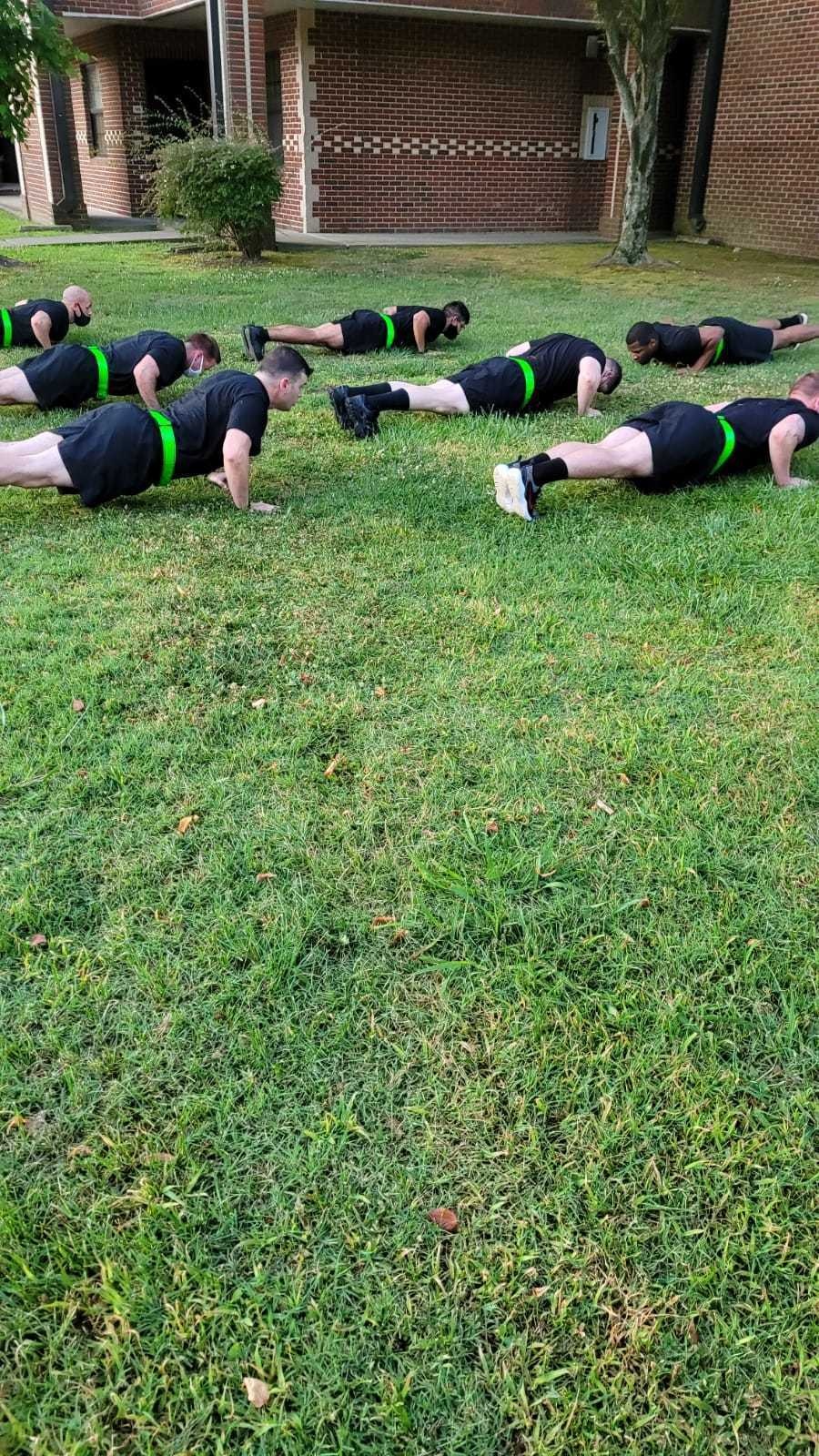 U.S. Army Soldiers conduct Physical Readiness Training assessments