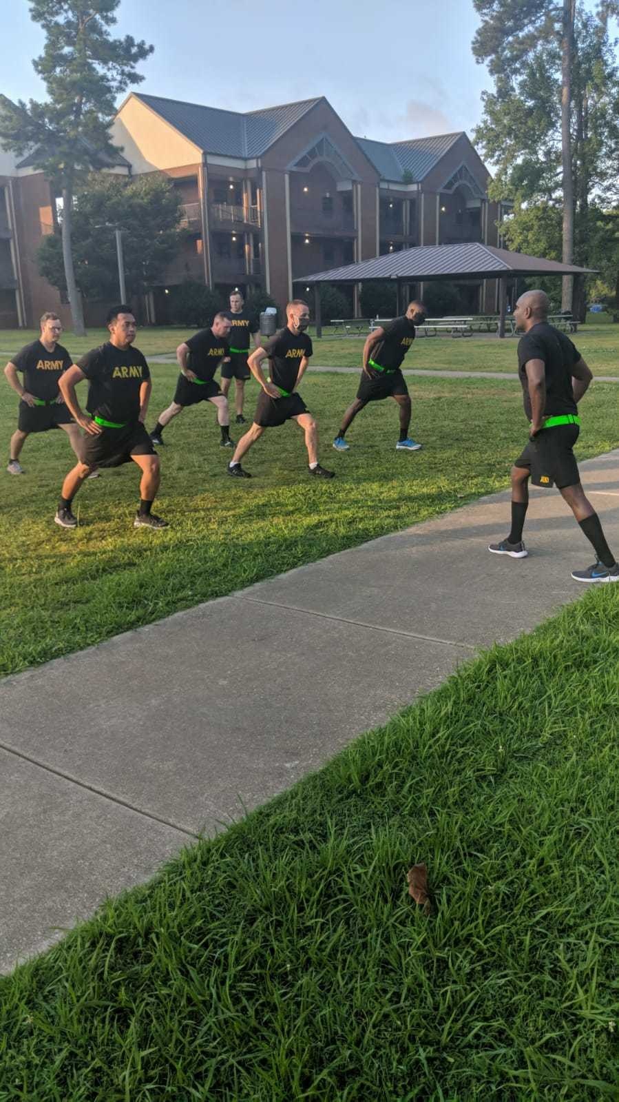 U.S. Army Soldiers conduct Physical Readiness Training assessments