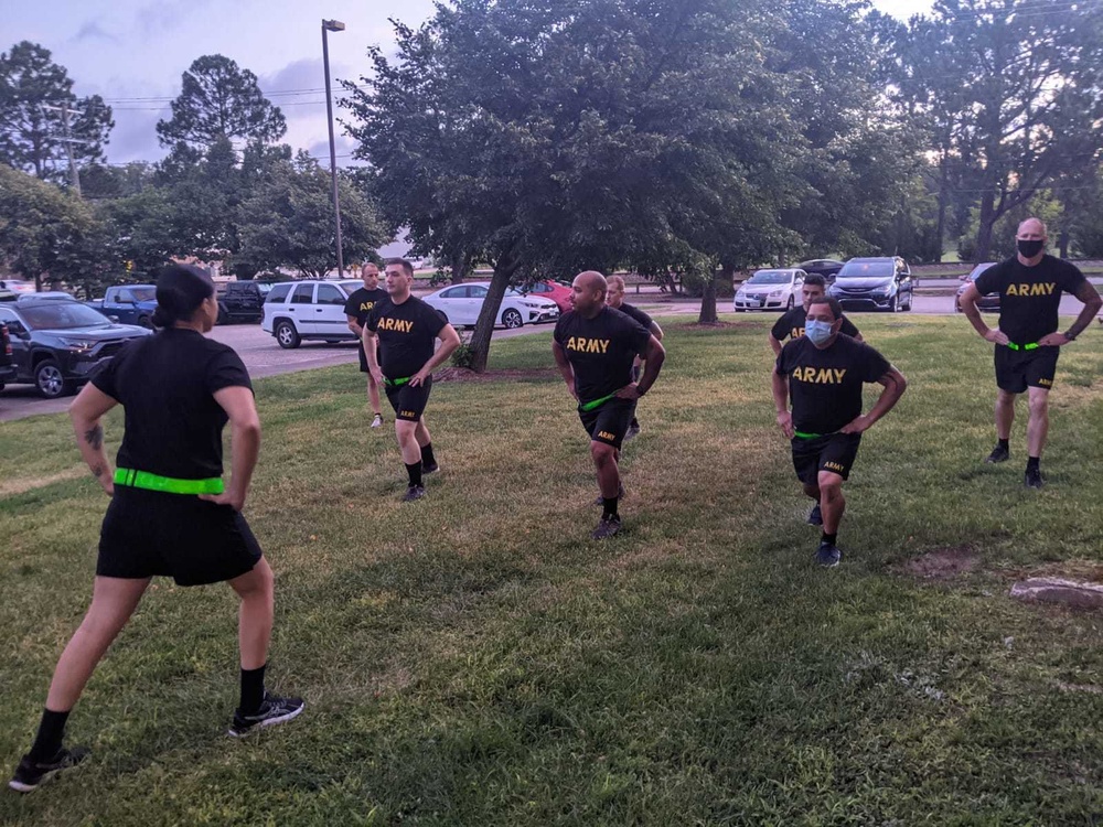 U.S. Army Soldiers conduct Physical Readiness Training assessments