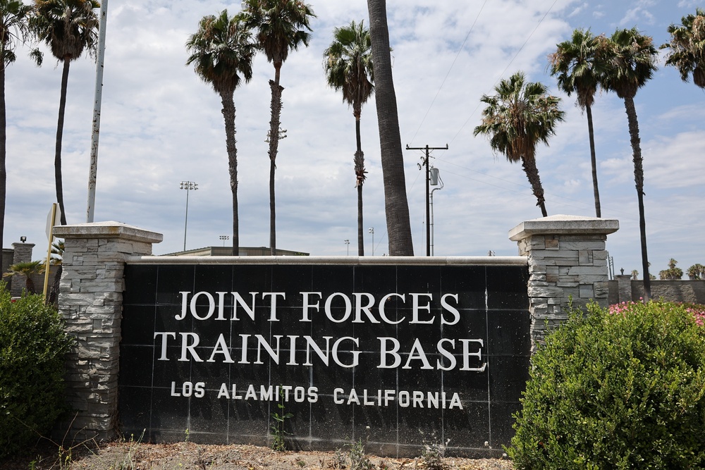 Joint Forces Training Base Los Alamitos signage