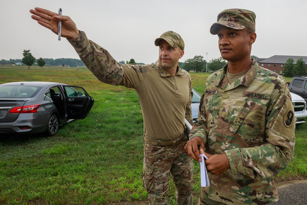 Sgt. Stanley Thompson estimates distance