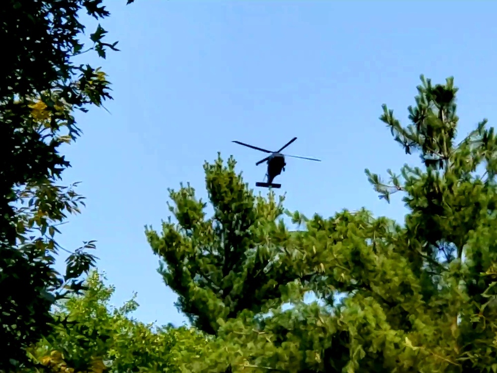 Black Hawk training operations at Fort McCoy