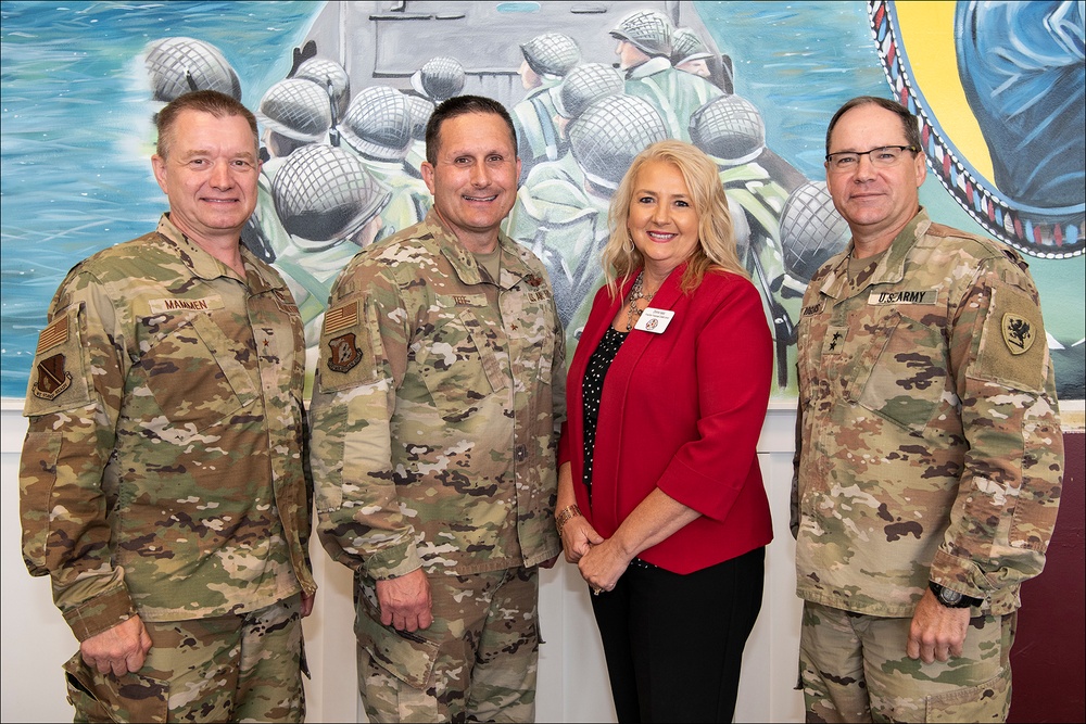 Leaders of Michigan Army and Air Guard meet with Selfridge Base Community Council