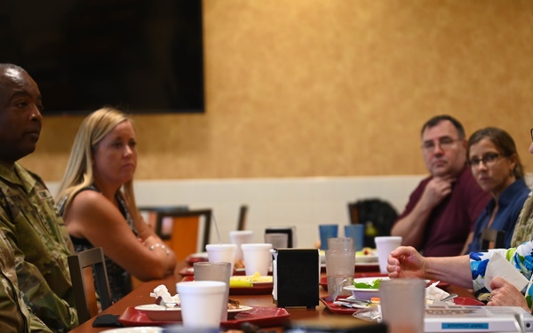 Virginia Penrod, Acting Undersecretary of Defense for Personnel and Readiness, visits Joint Base Langley-Eustis