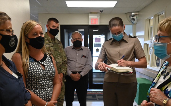 Virginia Penrod, Acting Undersecretary of Defense for Personnel and Readiness, visits Joint Base Langley-Eustis