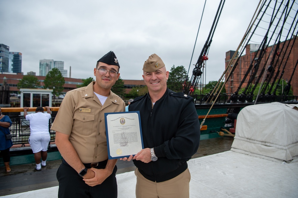 USS Constitution announces Sailors of the Quarter