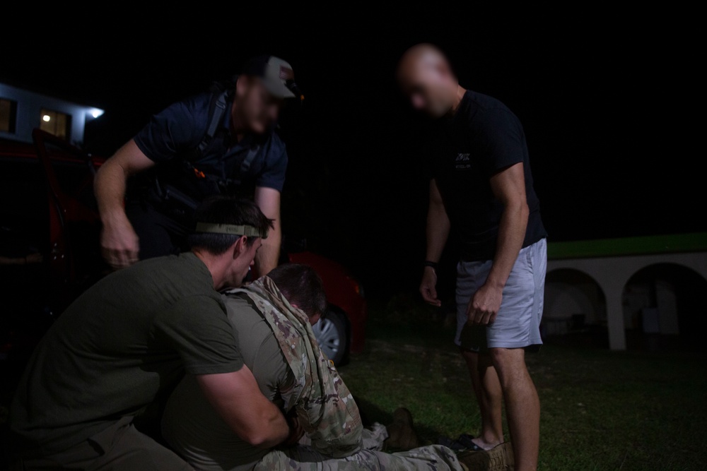 Exercise Forager 21: 1st SFG (A) Green Berets treat simulated casualties