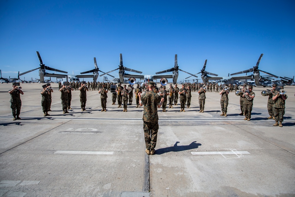 Marine Medium Tiltrotor Squadron 764 change of command ceremony