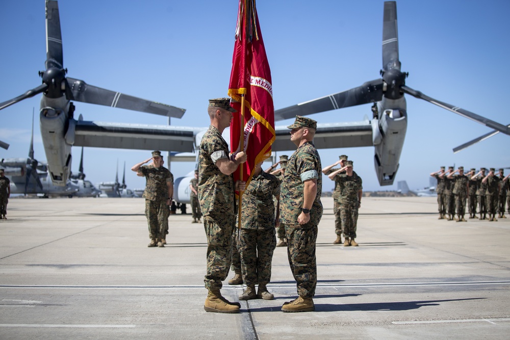 Marine Medium Tiltrotor Squadron 764 change of command ceremony